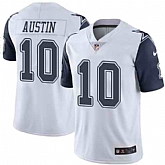 Nike Men & Women & Youth Cowboys 10 Tavon Austin White Color Rush Limited Jersey,baseball caps,new era cap wholesale,wholesale hats